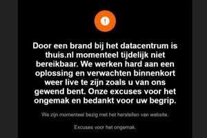 Storing bij Thuis.nl en ClubSense door brand Almere?